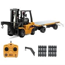 Heavy-Duty RC Forklift Crane Truck 1/10 Scale 3-in-1 Adventure