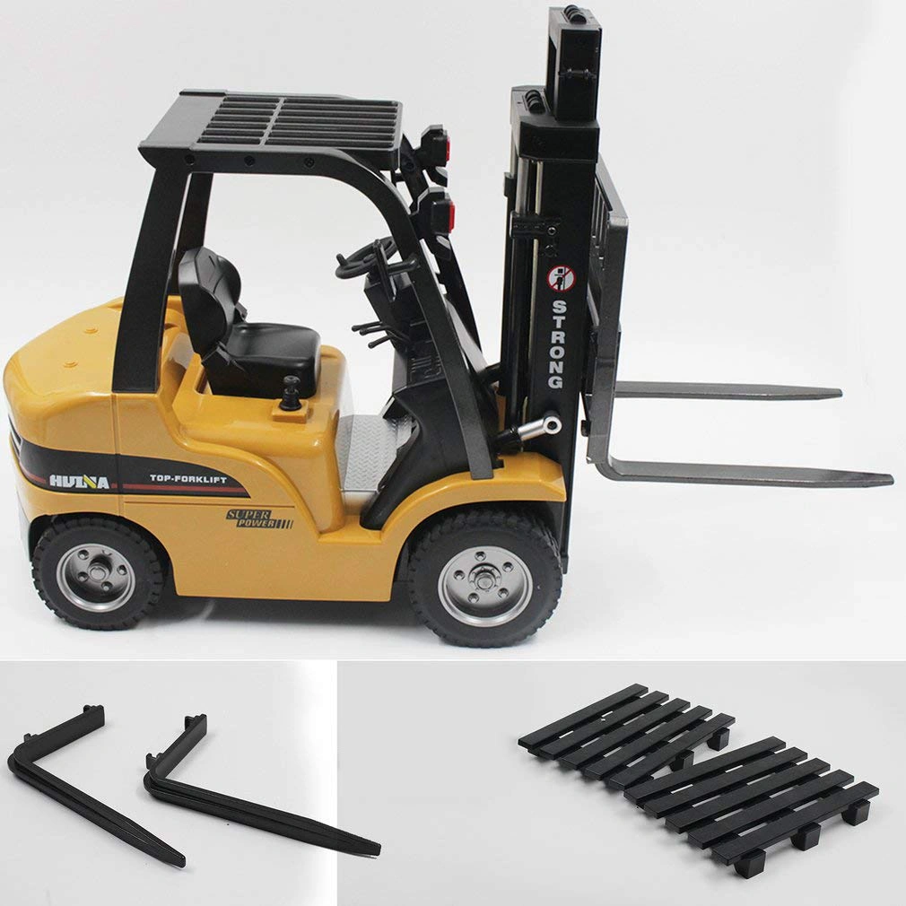 Heavy-Duty RC Forklift Truck Toy Construction Vehicle Sounds Lights Ready To Run